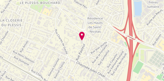 Plan de Afmc, 19 Rue Pasteur, 95130 Le Plessis-Bouchard