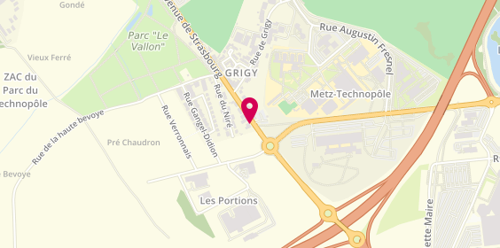 Plan de Avéo Metz, 338 avenue de Strasbourg, 57070 Metz