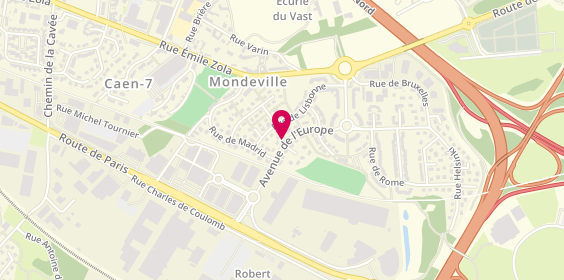 Plan de MOREL Pascal, 4 Avenue Europe, 14120 Mondeville