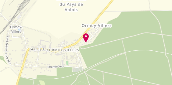 Plan de Bruno AGOGUE- Peintre Vitrier à Crepy en Valois, 37 la Fosse Aux Loups, 60800 Ormoy-Villers
