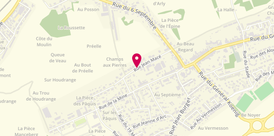 Plan de R.D Peinture et Renovation, 10 Rue Jean Macé, 57860 Montois-la-Montagne