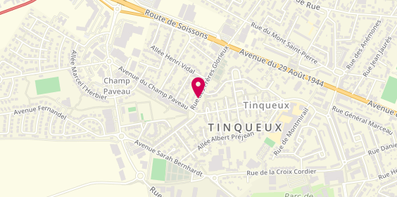 Plan de Etablissements LAGARDE, 17 Rue des Frères Glorieux, 51430 Tinqueux