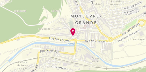 Plan de Huber, 2 Bis Rue Rennepont, 57250 Moyeuvre-Grande
