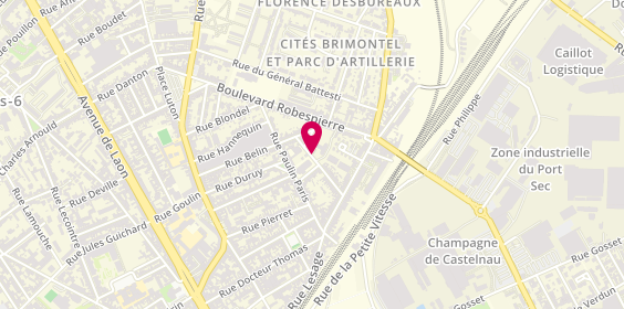 Plan de WANECQ Gérard, 5B
28 Rue de Pontgivart, 51100 Reims