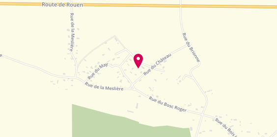 Plan de BLIN Bruno, 135 Rue du Château, 27310 Bouquetot