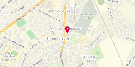 Plan de 2PWL Peinture, 11 avenue Comte de Bertier, 57100 Thionville