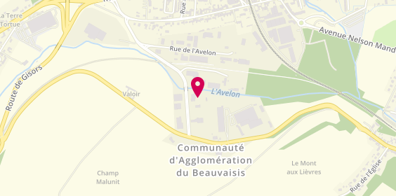 Plan de Vadier Durot, 8 Rue de Pentemont Zone Artisanale De
Rue de l'Avelon, 60000 Beauvais