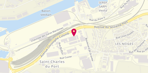 Plan de Isorex 76, 2 Rue Buffon, 76600 Le Havre