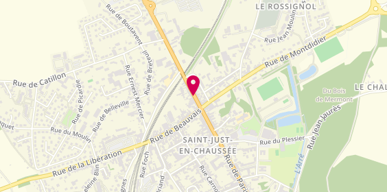 Plan de HAMADOUCHE Bernard, 17 Rue Amiens, 60130 Saint-Just-en-Chaussée