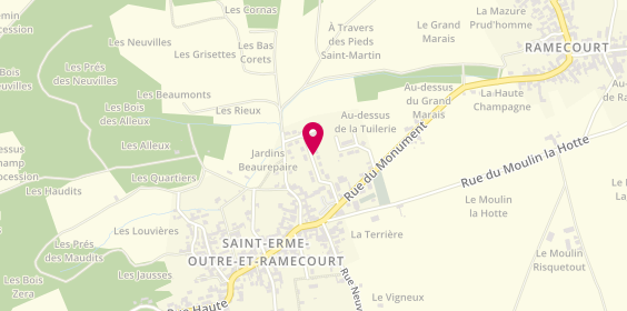Plan de Bw Peinture, 8 Rue Gros Cessier, 02820 Saint-Erme-Outre-et-Ramecourt