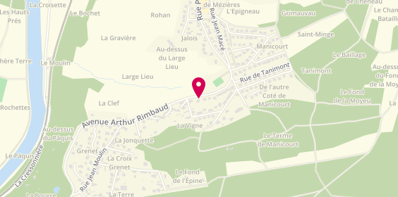 Plan de LOISEAU Emmanuel, 21 avenue Arthur Rimbaud, 08090 Aiglemont