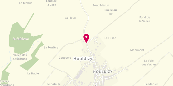 Plan de MG Peinture, 28 Route d'Arreux, 08090 Houldizy