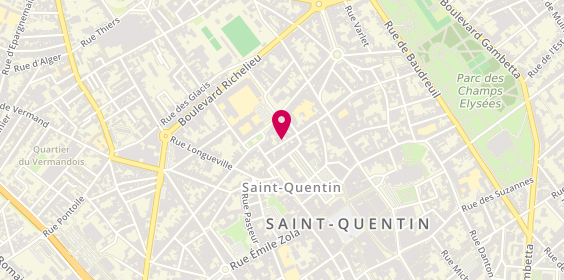 Plan de OGLOZA Pierre, 38 Rue des Arbalétriers, 02100 Saint-Quentin