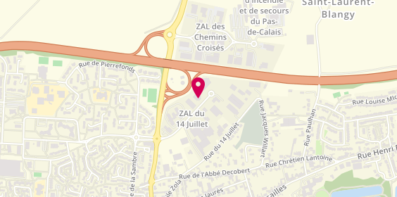 Plan de Gobeaux, 22 Rue Pierre et Marie Curie, 62223 Saint-Laurent-Blangy