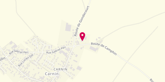 Plan de SURP Nord SAS, 7 Route de Camphin en Carembault
7 Route de Camphin, 59112 Carnin