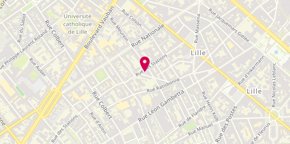 Plan de Glm, 34 Bis Rue Sainte Barbe, 59000 Lille