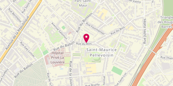 Plan de Destination Couleur, 45 Rue du Bois, 59800 Lille